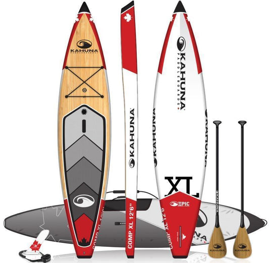 12`6" Comp Bamboo XL - Red / Bamboo - Package - Not Applicable 1