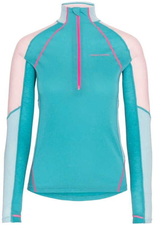 Alma Half Zip - Womens - blue lagoon 1