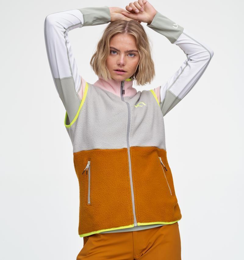 Ane Fleece Vest - Womens - Slate 3