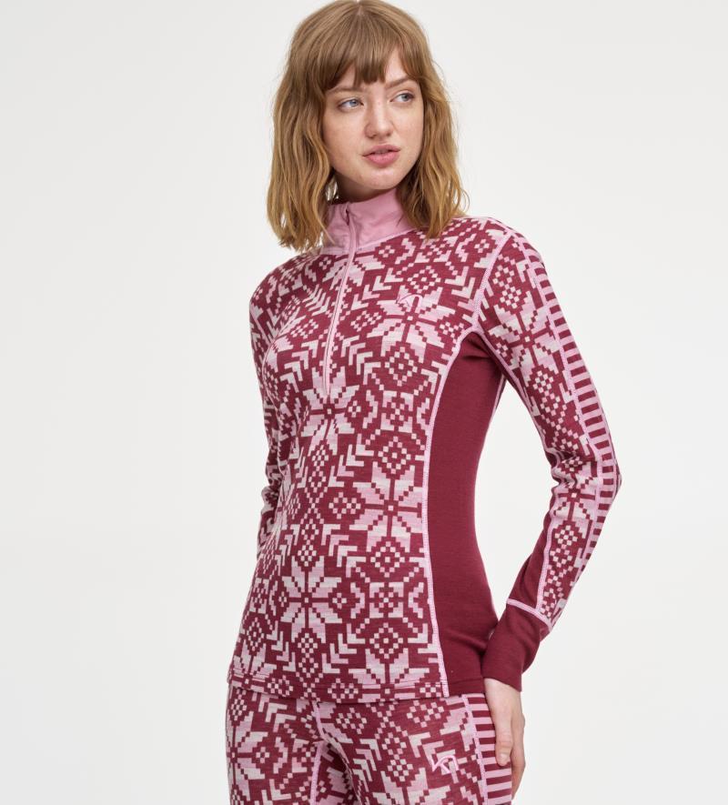 Else Half Zip Baselayer - Womens - Fancy 3