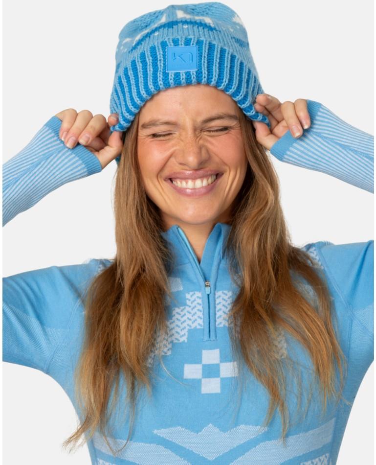 Faith Beanie - Womens - ocean 1