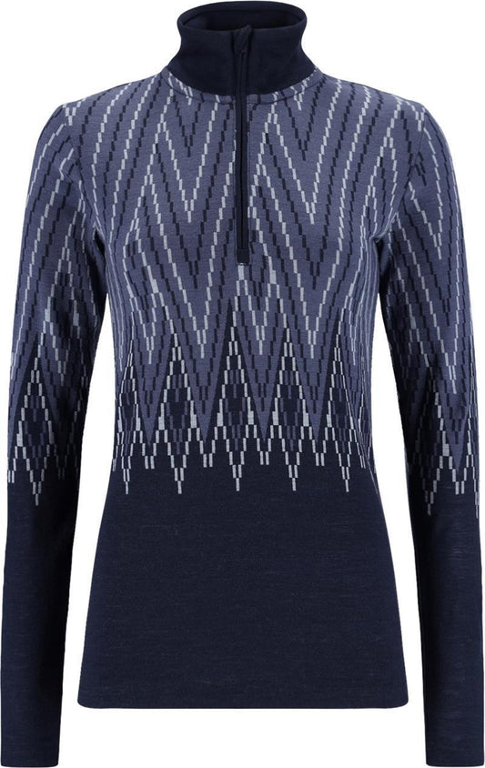 Juliane Wool Half Zip - Womens - Royal 1