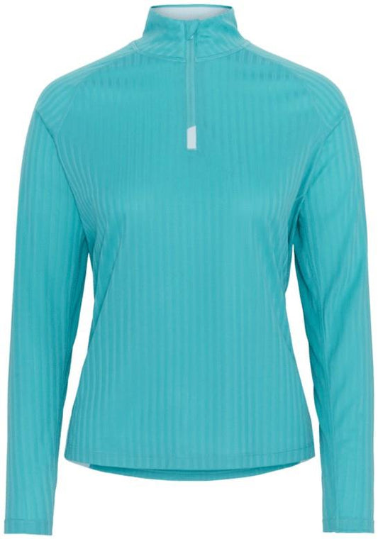Leah Half Zip - Womens - blue lagoon 1