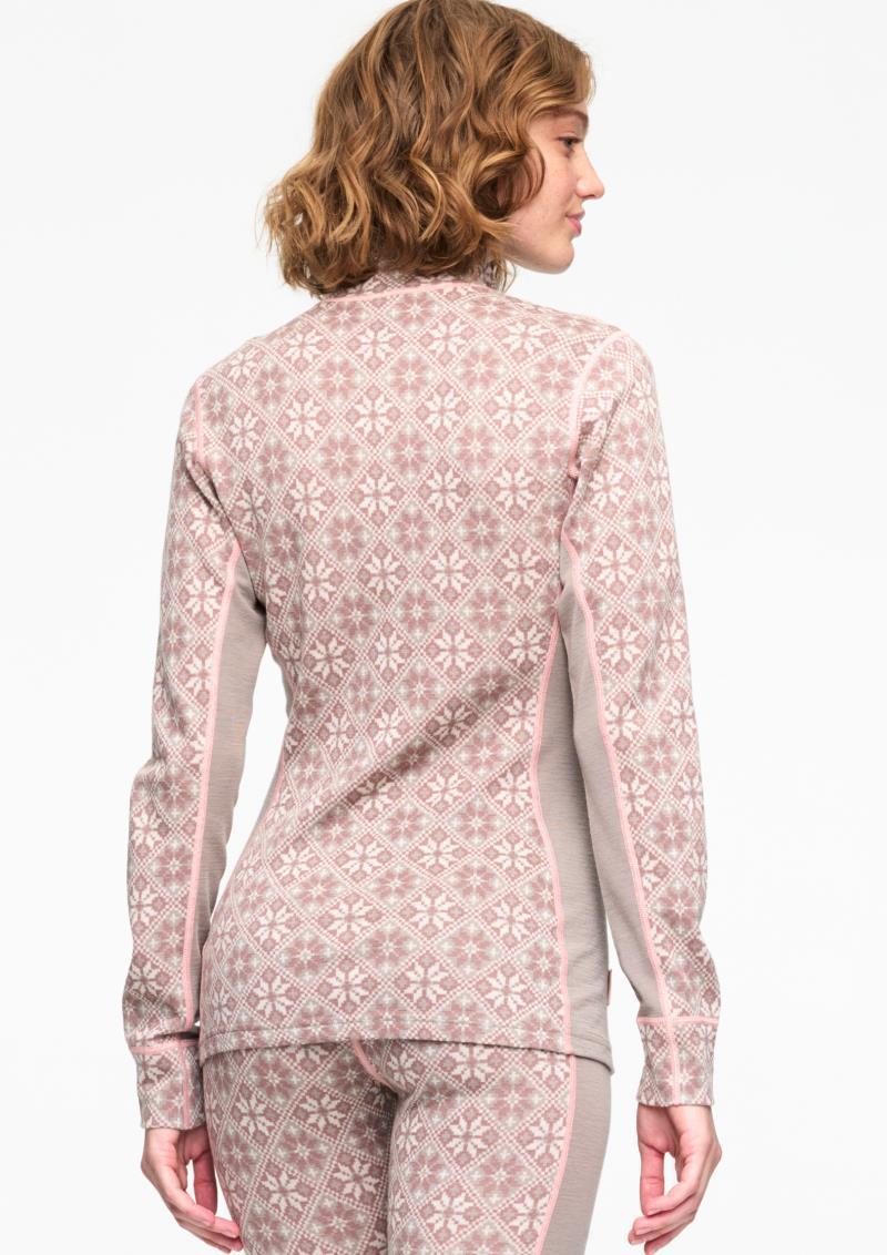 Rose Half Zip Baselayer Top - Womens - Taupe 4