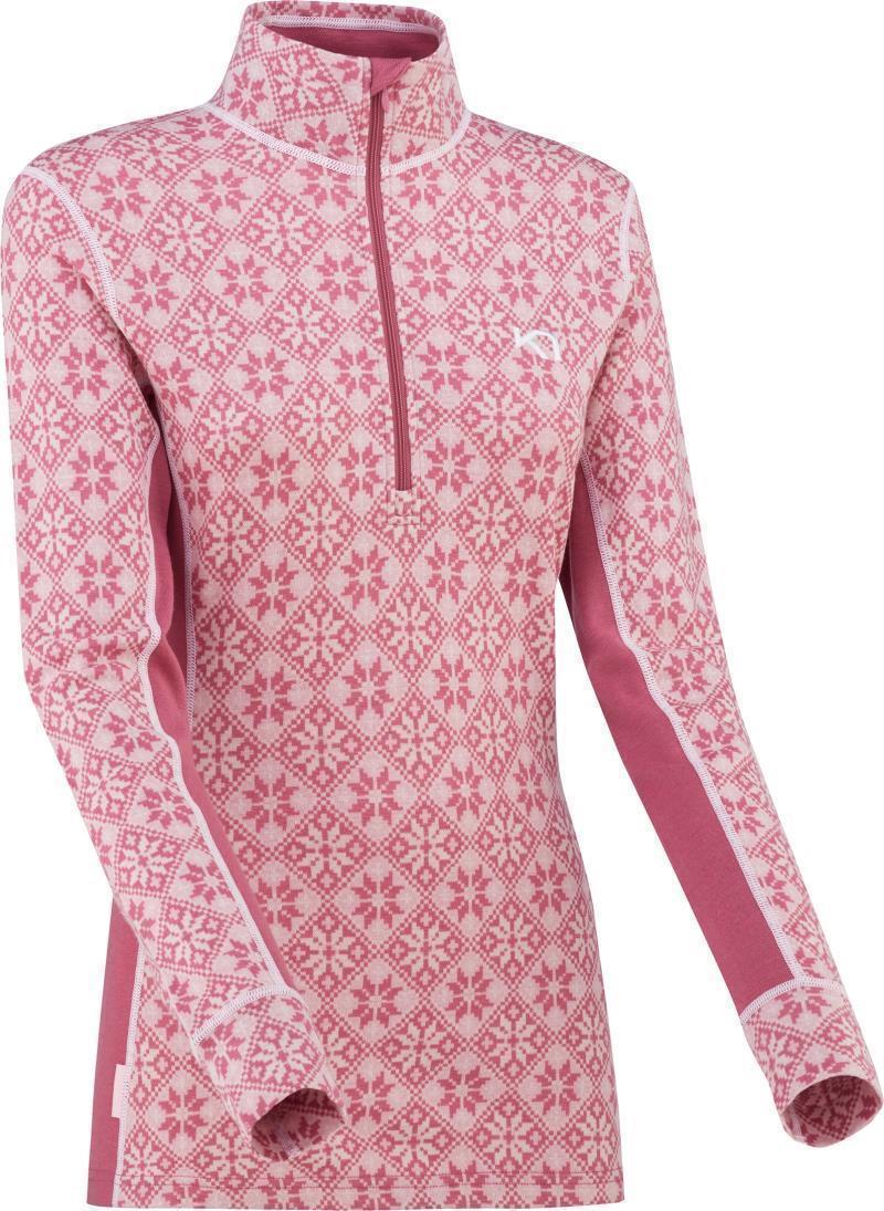 Rose Half Zip Baselayer Top - Womens - lilac 1