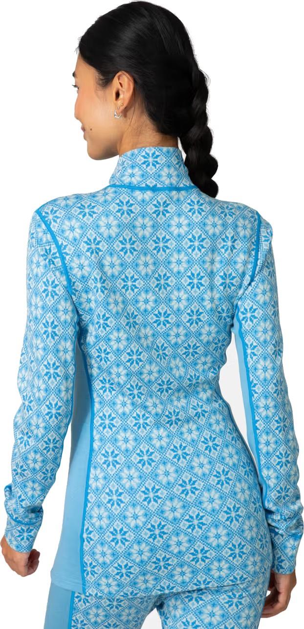Rose Half Zip Top - Womens - ocean 1