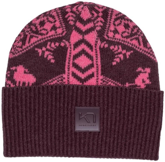 Saga Knit Beanie - Womens - cocoa powder 1