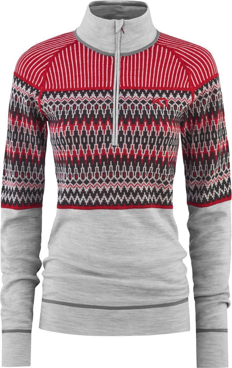 Silja Half Zip Baselayer - Womens - GreyM 1