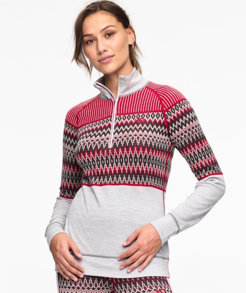 Silja Half Zip Baselayer - Womens - GreyM 3