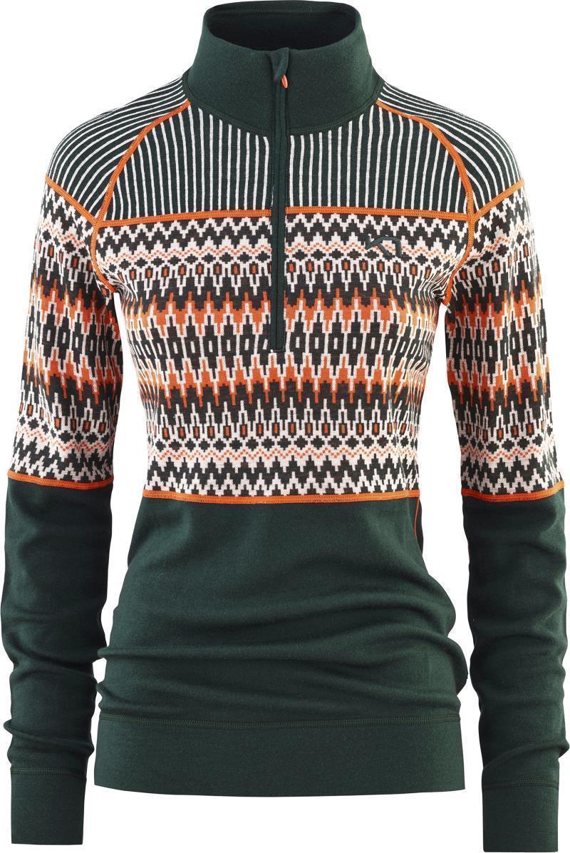 Silja Half Zip Baselayer - Womens - Pine 1