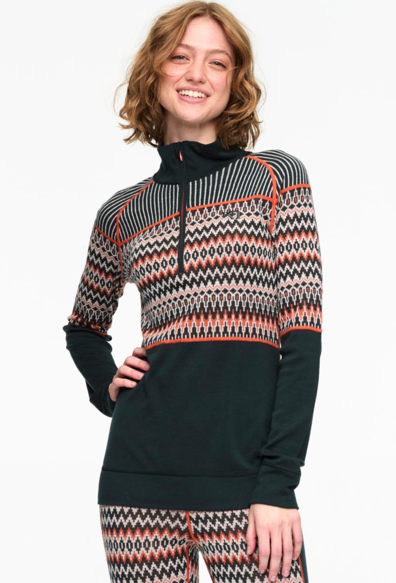 Silja Half Zip Baselayer - Womens - Pine 3