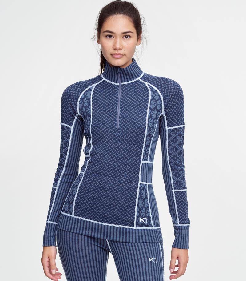Smekker Half Zip Baselayer - Womens - Marin 3