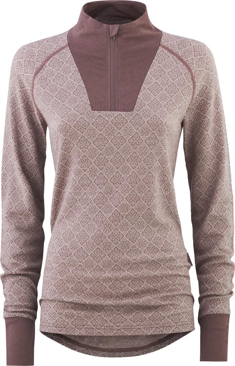 Voss Cashmere Mix Half Zip - Womens - Taupe 1