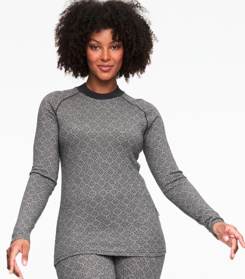 Voss Cashmere Mix LS - Womens - DGrey 3