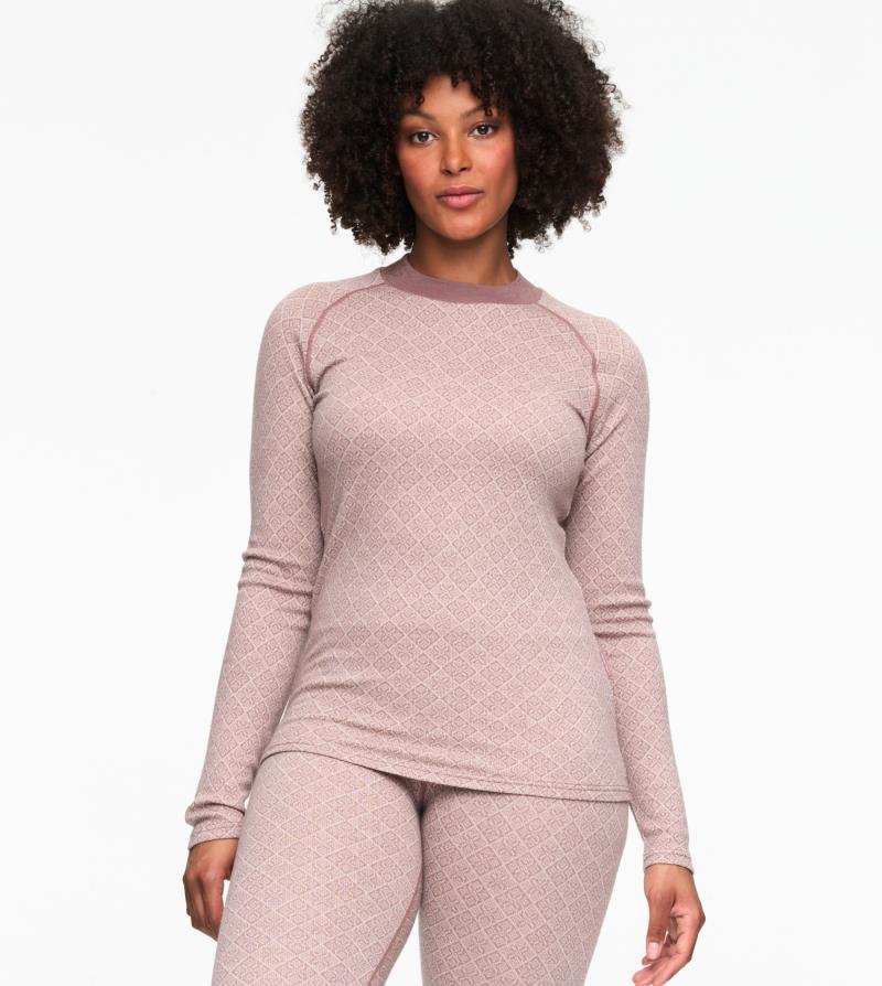 Voss Cashmere Mix LS - Womens - Taupe 3