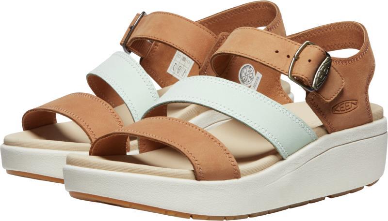 Ellecity Backstrap - Womens - natural leather / clearly aqua 1