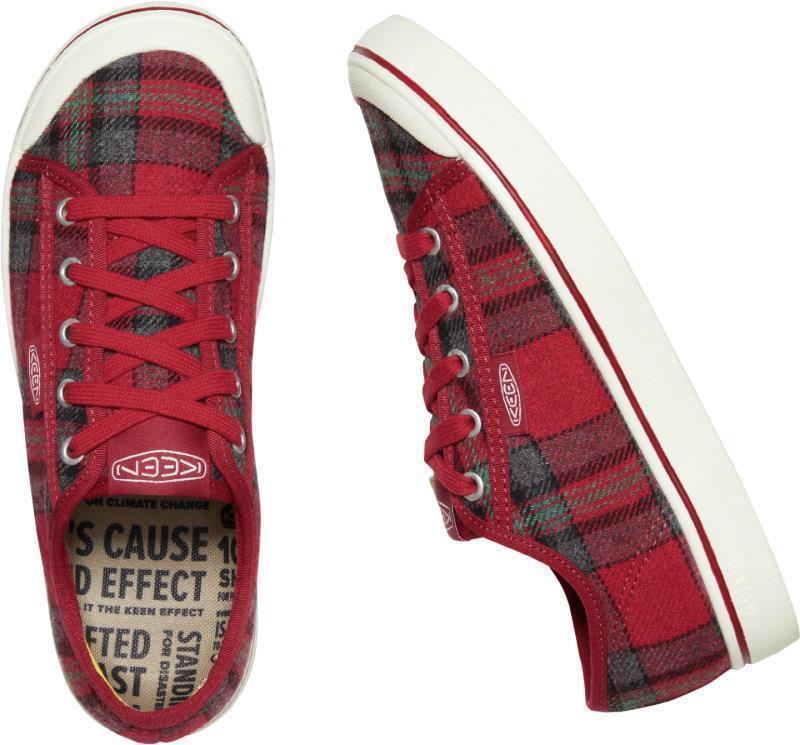 Elsa Sneaker V - Womens - Red Plaid / Red Dahlia 4