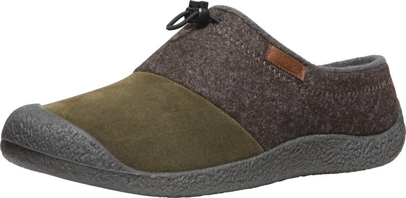 Howser III Slide - Mens - dark brown felt / canteen 1
