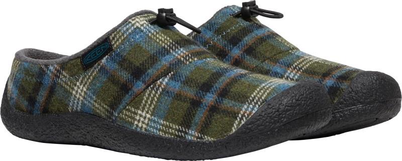 Howser III Slide - Mens - green plaid / black 1