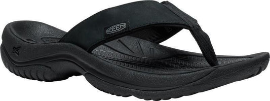Kona Leather Flip Flip - Mens - black / steel grey 1