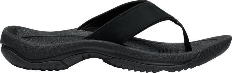 Kona Leather Flip Flip - Mens - black / steel grey 1