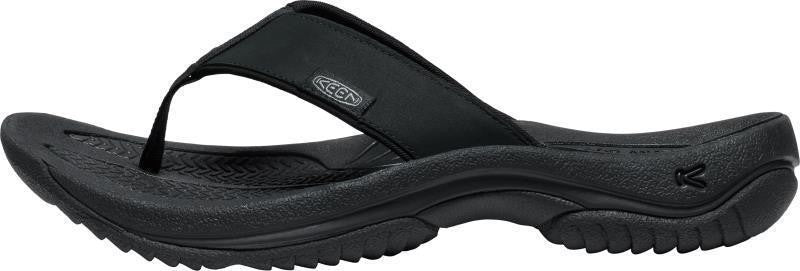 Kona Leather Flip Flip - Mens - black / steel grey 1
