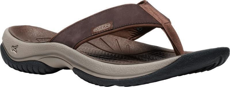 Kona Leather Flip Flip - Mens - java / dark earth 1