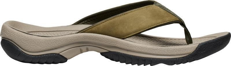 Kona Leather Flip Flip - Mens - martini olive / forest night 1