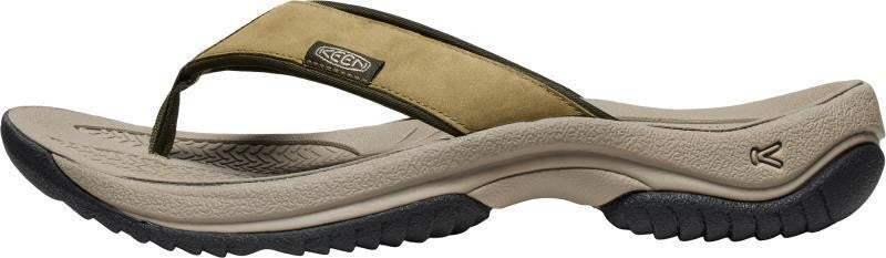Kona Leather Flip Flip - Mens - martini olive / forest night 1