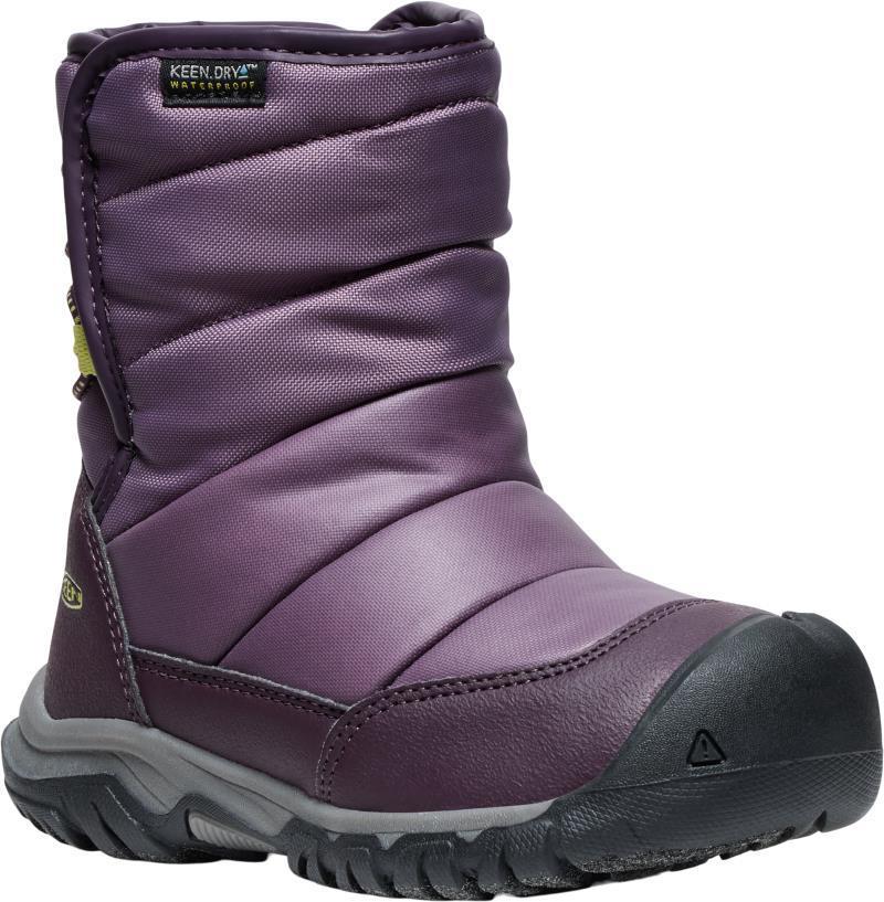 Puffrider WP - Children - black plum / daiquiri green 1