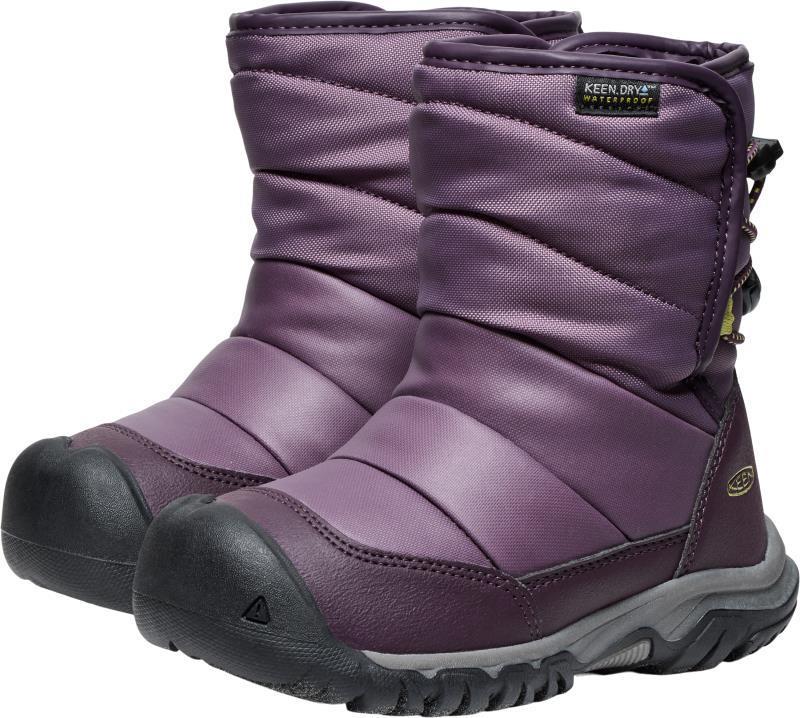 Puffrider WP - Children - black plum / daiquiri green 1