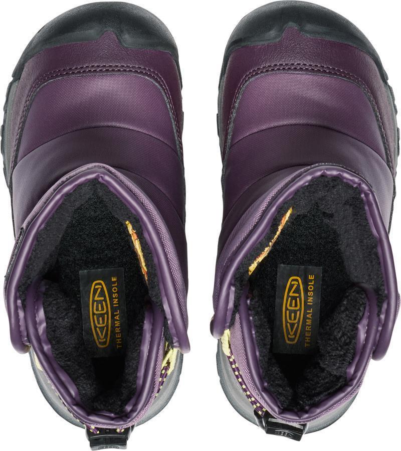Puffrider WP - Children - black plum / daiquiri green 1