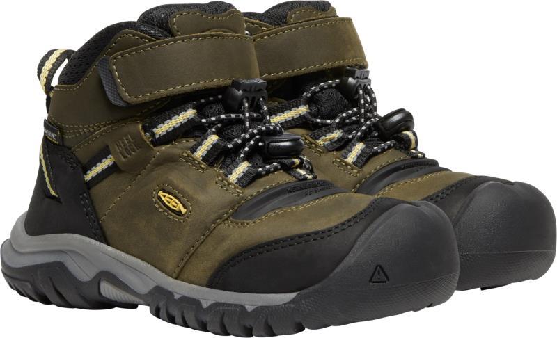 Ridge Flex Mid WP - Children - Dark Olive / Dusky Citron 2