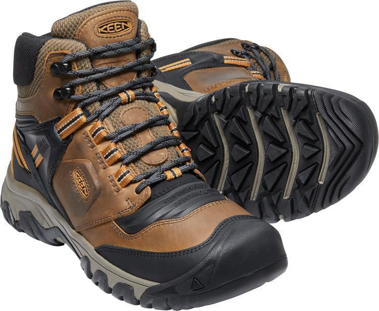 Ridge Flex Mid WP - Mens - Bison / Golden Brown 4