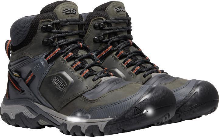 Ridge Flex Mid WP - Mens - Steel Grey / Fossil Orange 3