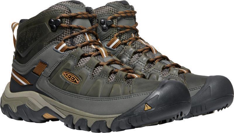 Targhee III Mid WP, Wide - Mens - Black Olive / Golden Brown 5