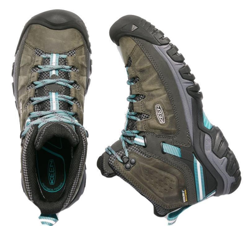 Targhee III Mid WP - Womens - Alcatraz / Blue Turquoise 4