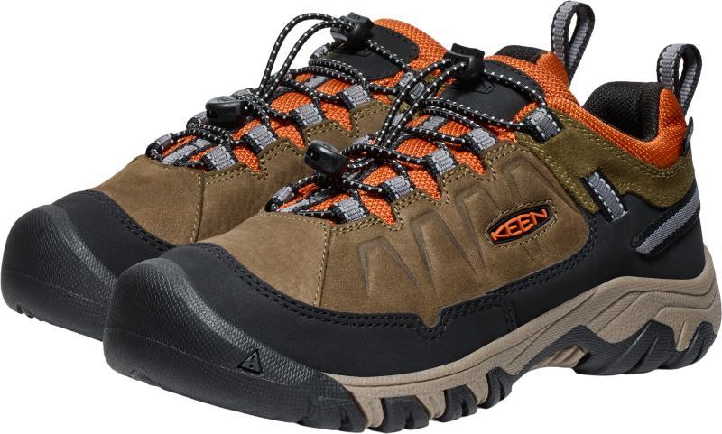Targhee IV Low WP - Youth - dark olive / gold flame 1