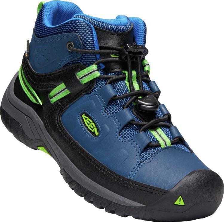 Targhee Mid WP - Youth - Blue Opal / Bright Green 1