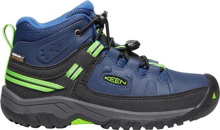 Targhee Mid WP - Youth - Blue Opal / Bright Green 2