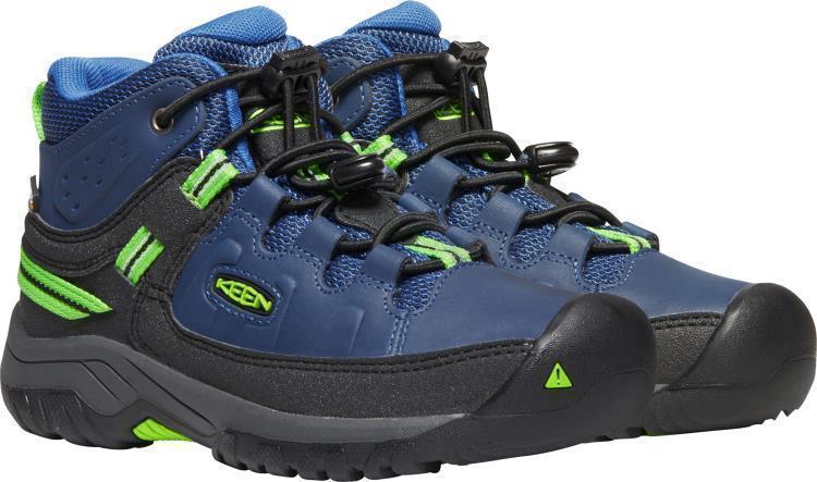 Targhee Mid WP - Youth - Blue Opal / Bright Green 3