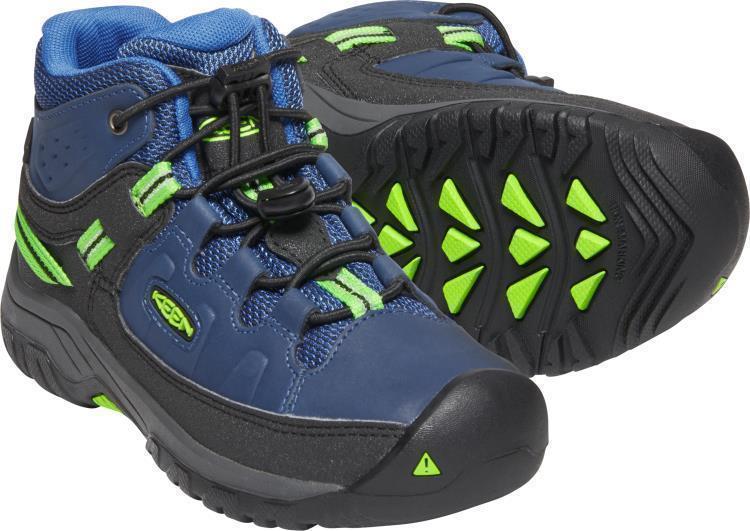 Targhee Mid WP - Youth - Blue Opal / Bright Green 4