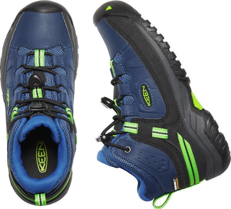 Targhee Mid WP - Youth - Blue Opal / Bright Green 5