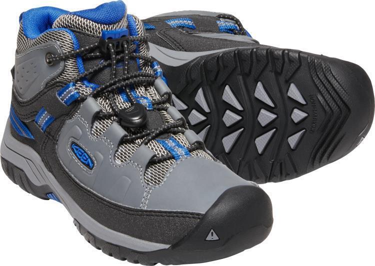 Targhee Mid WP - Youth - Steel Grey / Baleine Blue 3