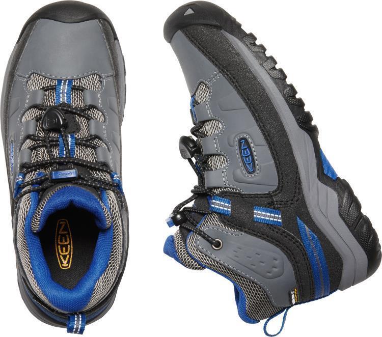 Targhee Mid WP - Youth - Steel Grey / Baleine Blue 5