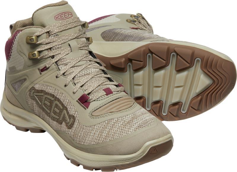 Terradora Flex Mid WP - Womens - Plaza Taupe / Windsor Wine 4