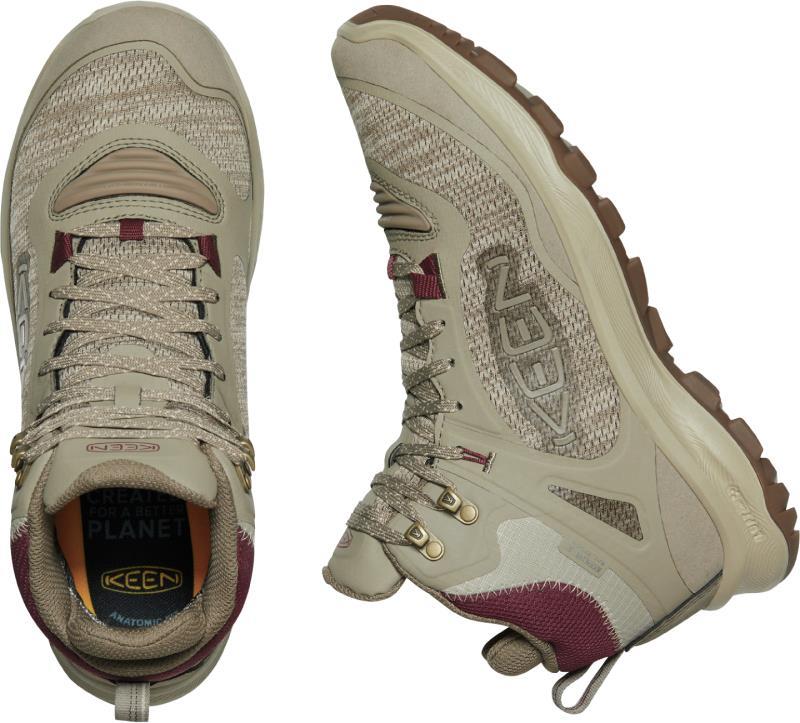 Terradora Flex Mid WP - Womens - Plaza Taupe / Windsor Wine 5