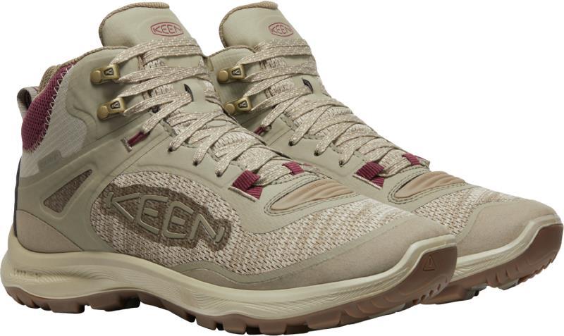 Terradora Flex Mid WP - Womens - Plaza Taupe / Windsor Wine 6