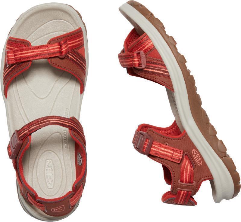 Terradora II Open Toe Sandal - Womens - Dark Red / Coral 2