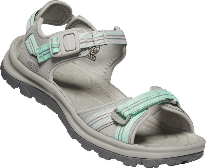 Terradora II Open Toe Sandal - Womens - Light Gray / Ocean Wave 1